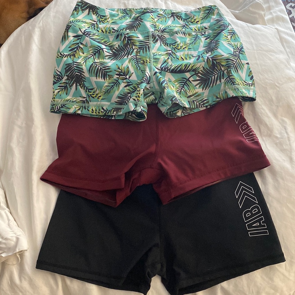 Spandex gym shorts